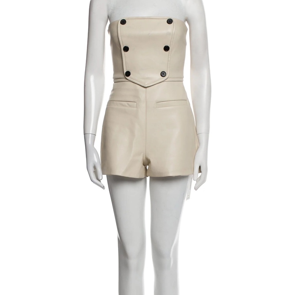 Alexis leather romper size xs